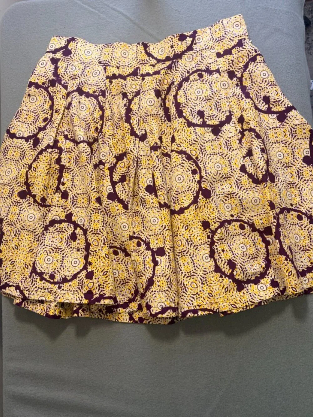 Francis + Benedict 100% Cotton Hand Made in Africa Flowy Printed Skirt size M